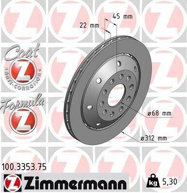 Zimmermann 100.3353.75 Auto-Bremsanlagen