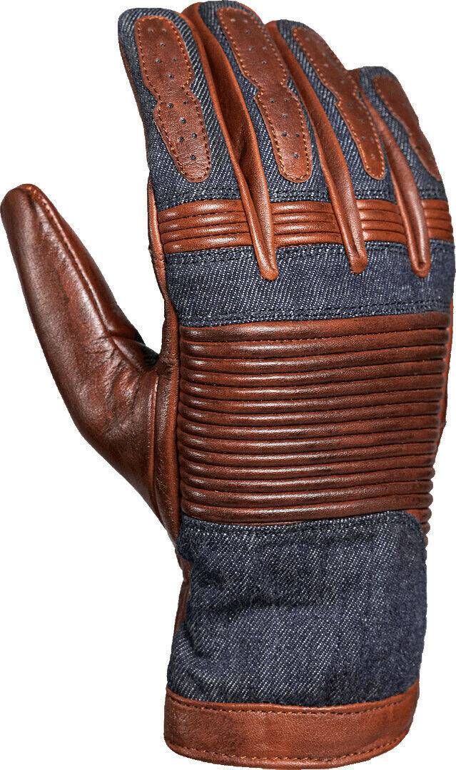 John Doe Durango Handschuhe blau/braun Motorradhandschuhe